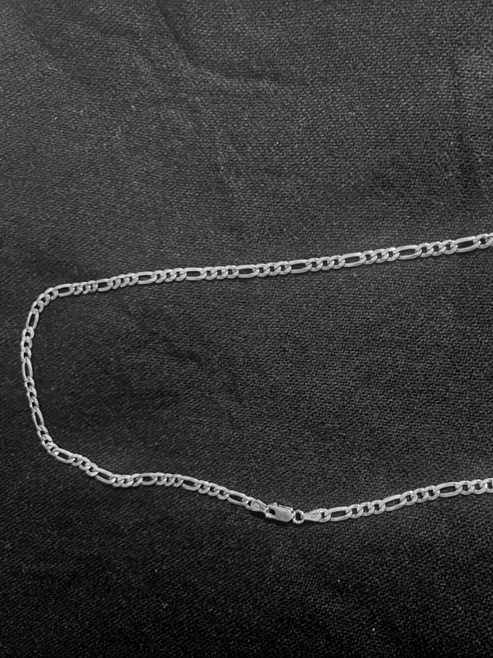 925 Italian Silver Figaro Chain 20" | 9.3gram | 4mm Lobster clasp